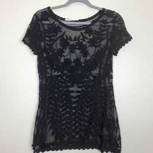 Maurice’s Very elegant black lace blouse